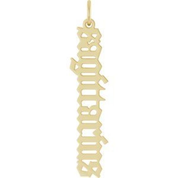 Kazi Luxury 14K Yellow Gothic Sagittarius Pendant